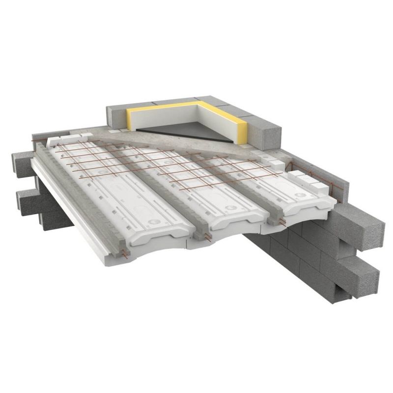 Structural floor with girderslabs EQUATIO® DUO RECTOR concrete