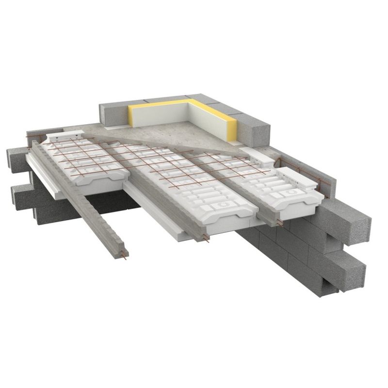 Structural floor with girderslabs HAUT DE SOUSSOL EQUATIO® RECTOR
