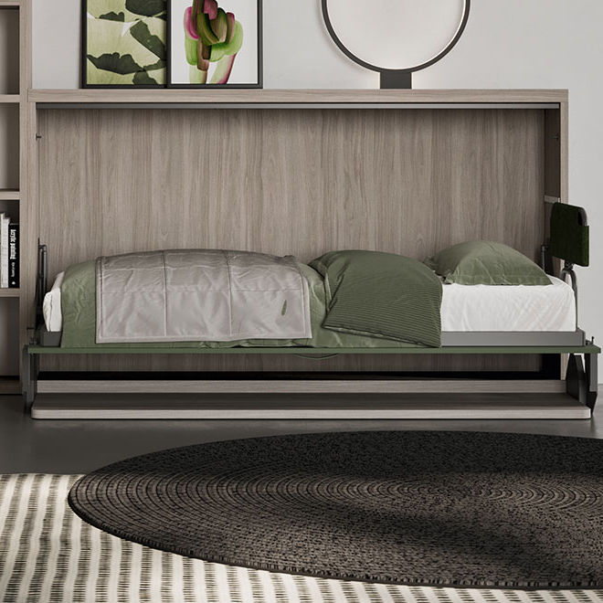 Wall bed Hiro Clever single / contemporary / customizable