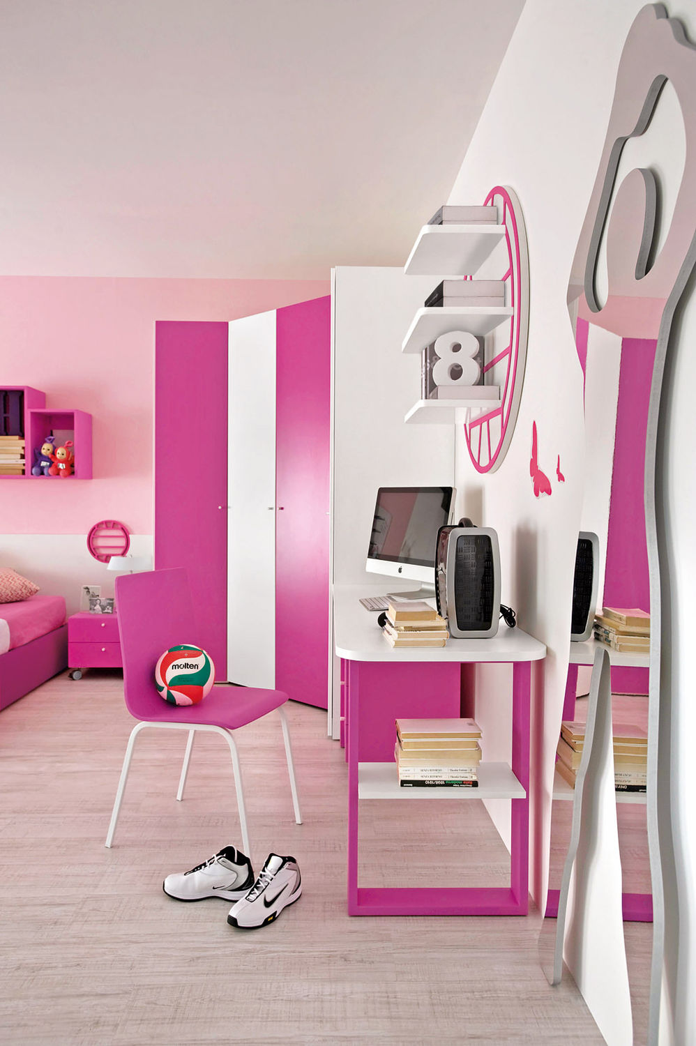 Kids pink cheap bedroom set