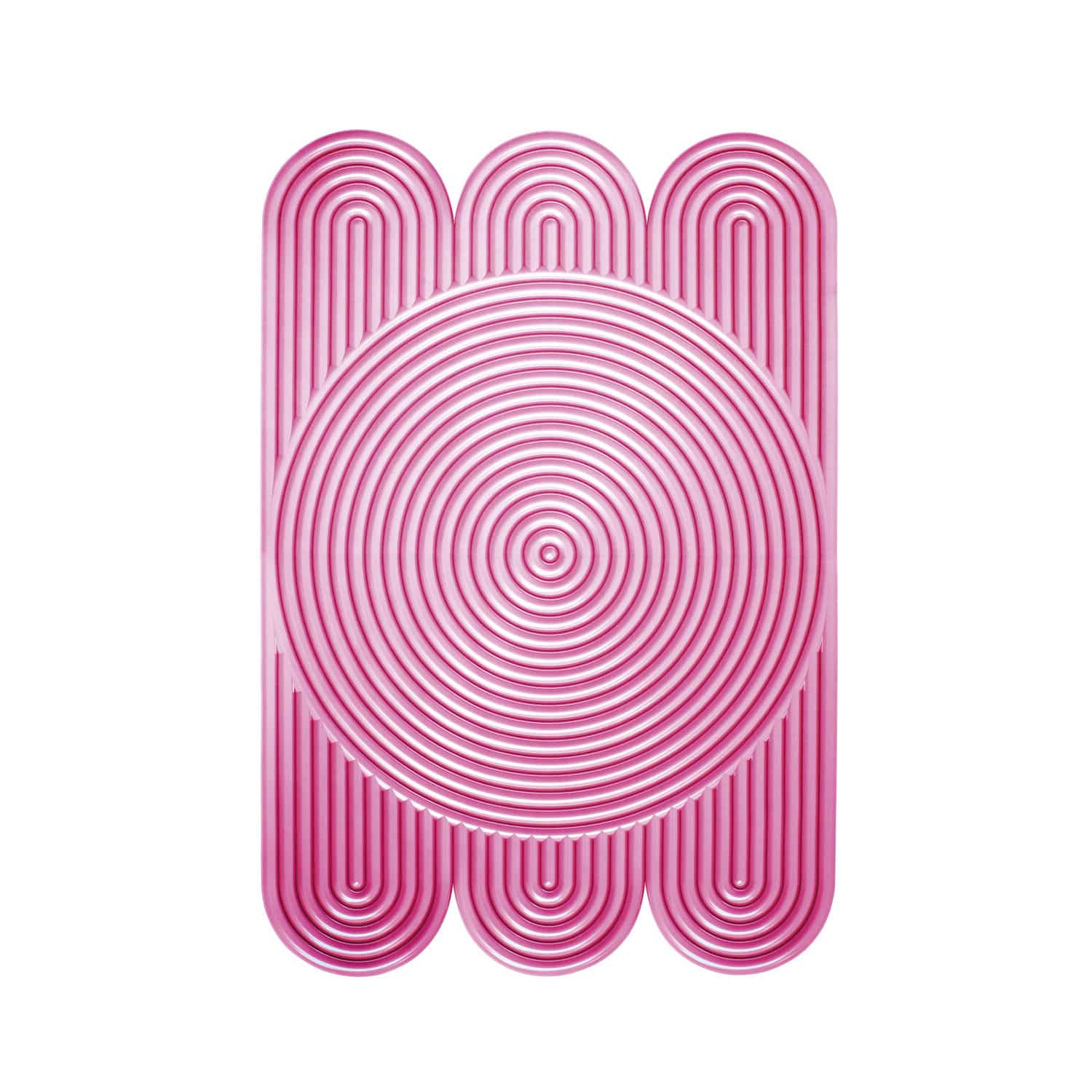 Contemporary rug DANCE FLOOR Gufram patterned / pink