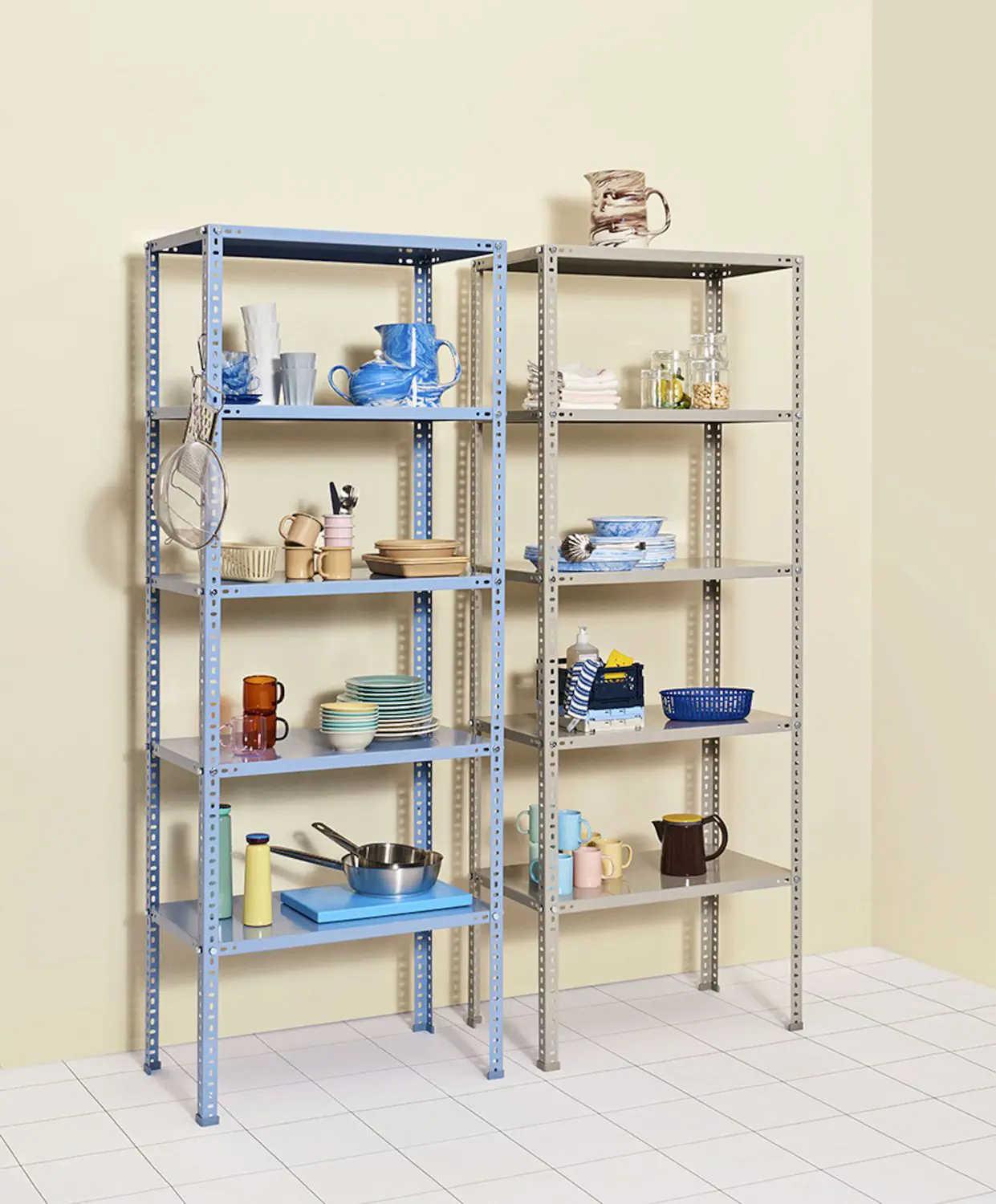 Industrial design shelf - HAY - Hay a/s - powder-coated steel