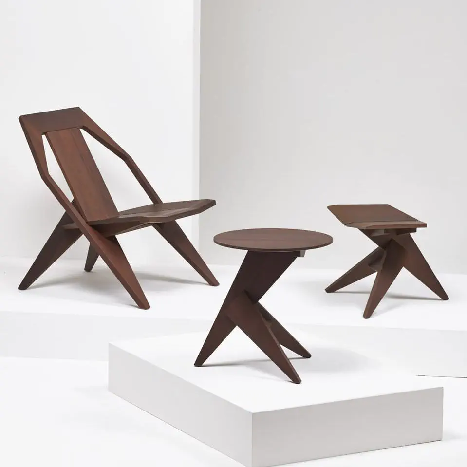Contemporary armchair - MEDICI - Mattiazzi - ash / wooden / gray