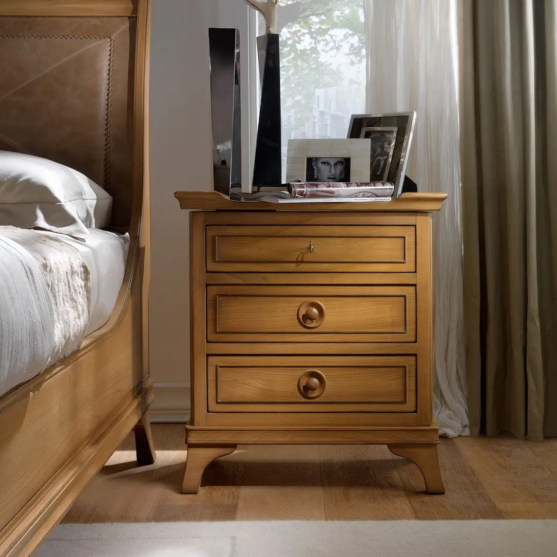 Traditional bedside table ART. GN4202 Mobili Busatto wooden wooden base rectangular