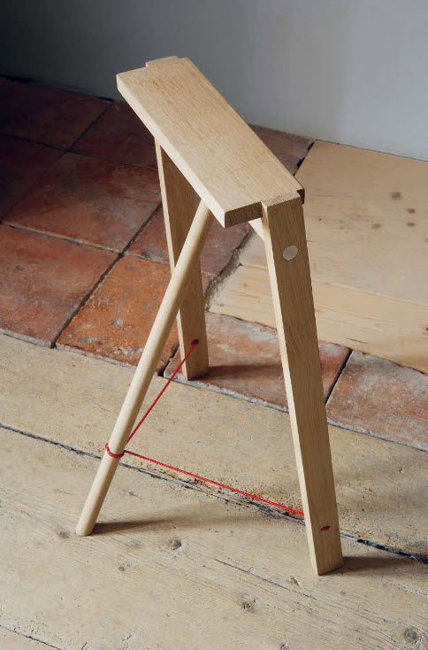 Contemporary stool - 5° - Moormann Nils Holger - wooden / 3