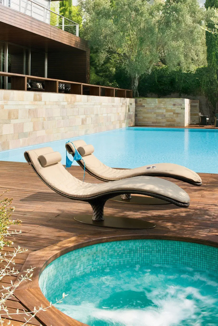 Studio rattan sun online lounger