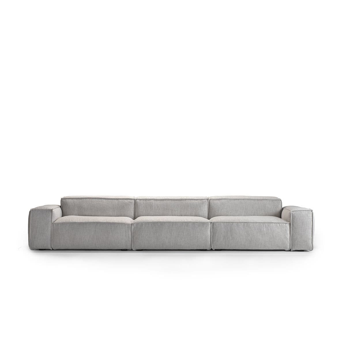 Gray sofa - Softcube - Siwa Soft Style Home - fabric / leather / solid wood