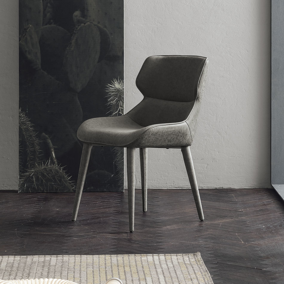Contemporary dining chair - DETROIT - Target Point - indoor / fabric ...