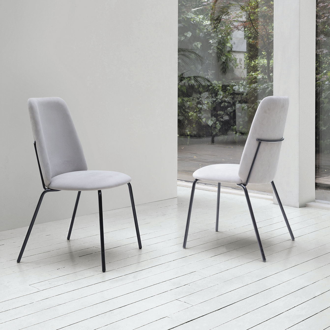 Contemporary dining chair - EASY - Target Point - indoor / fabric ...