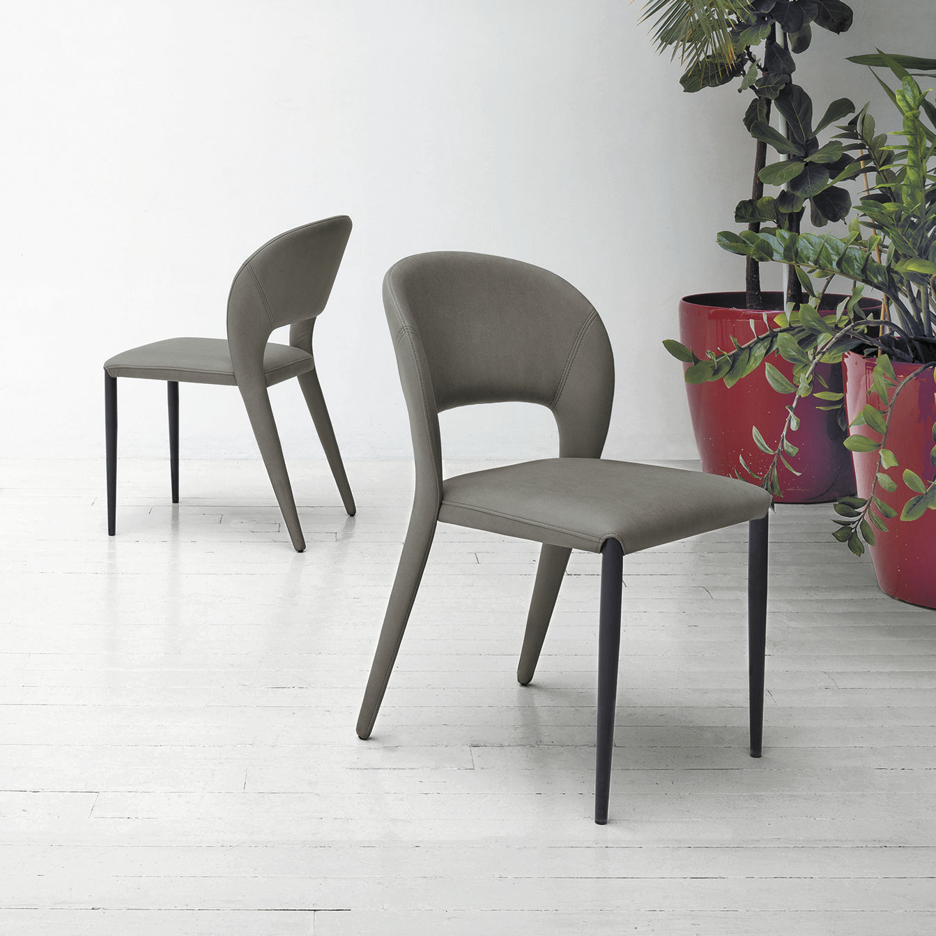 Contemporary dining chair - FUSION - Target Point - indoor / fabric ...
