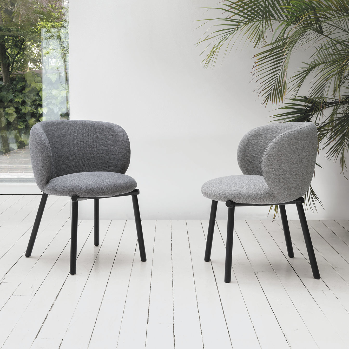 Contemporary dining chair - KYOTO - Target Point - indoor / fabric ...