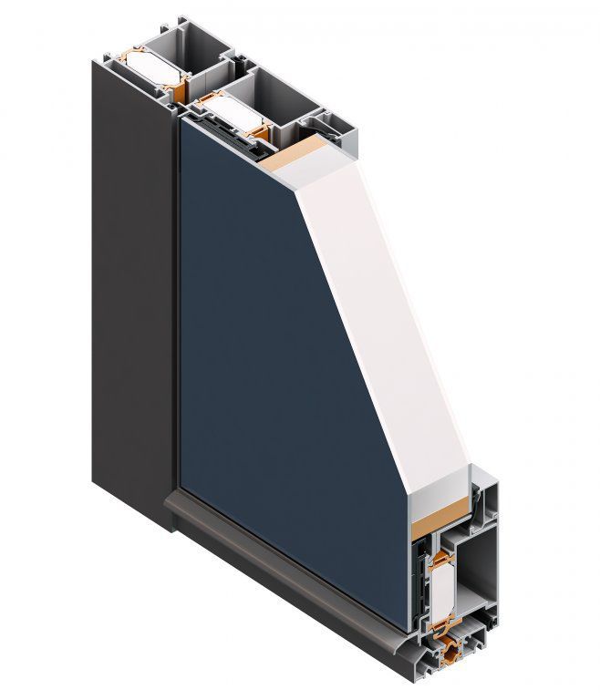Aluminum door profile TERMO 65 VP FEAL Croatia Ltd. polyamide