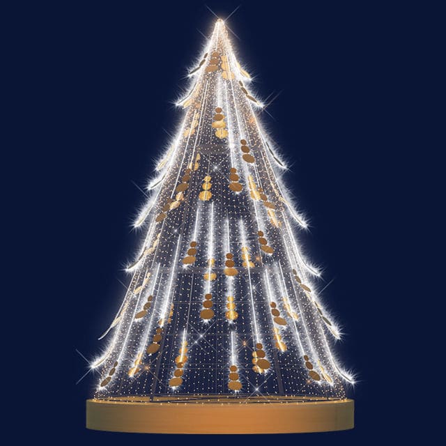 LED Christmas lights SAPIN LOUISE Leblanc illuminations 3D / for