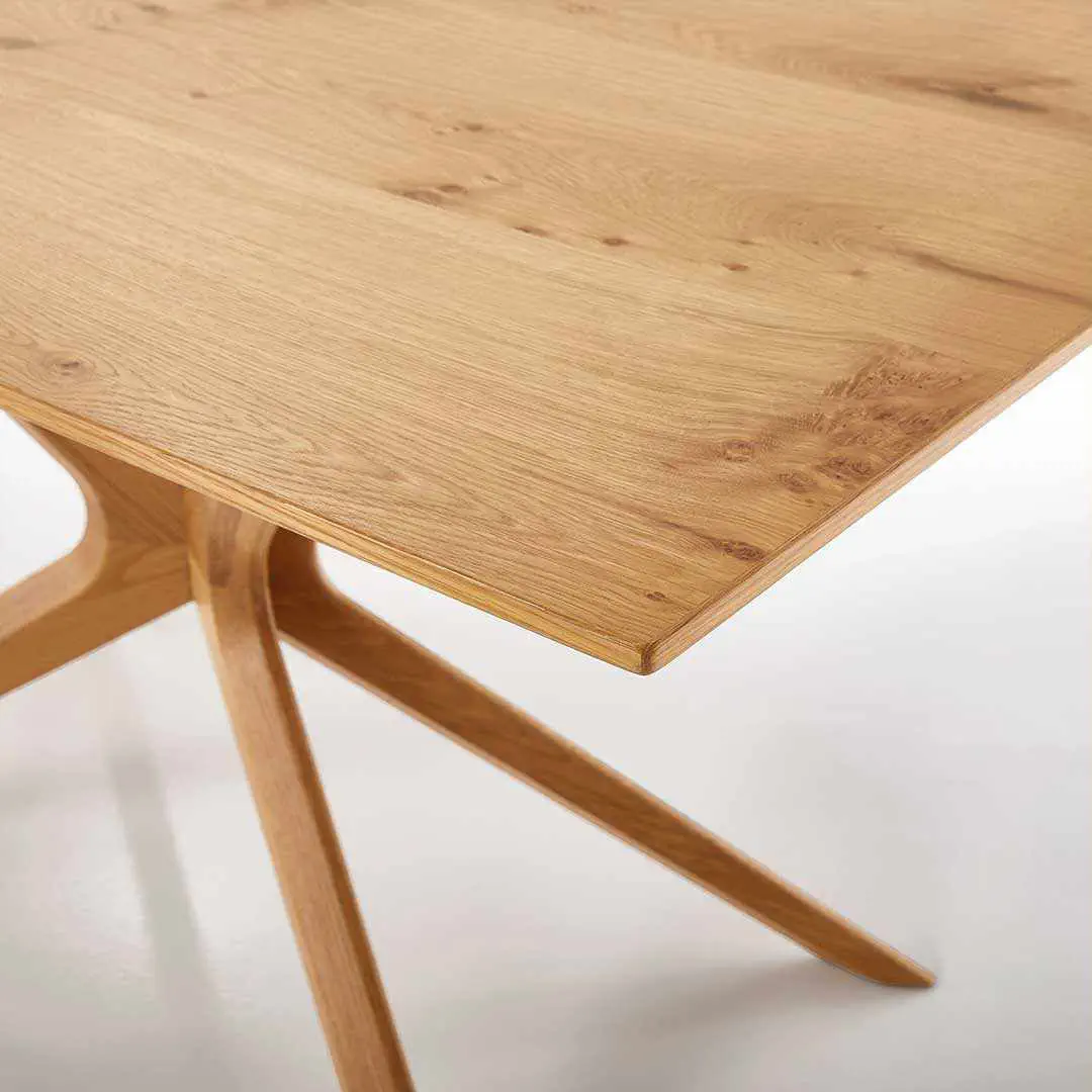 Contemporary dining table - T1005 - Koinor - wood veneer / ceramic