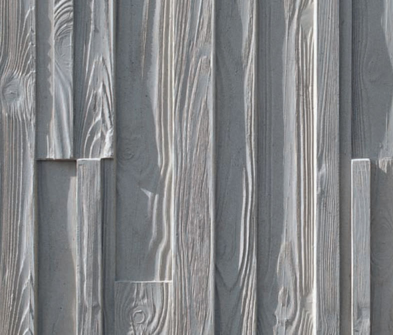 Facade form liner RUSTIC RECKLI GmbH wood look / stamped concrete