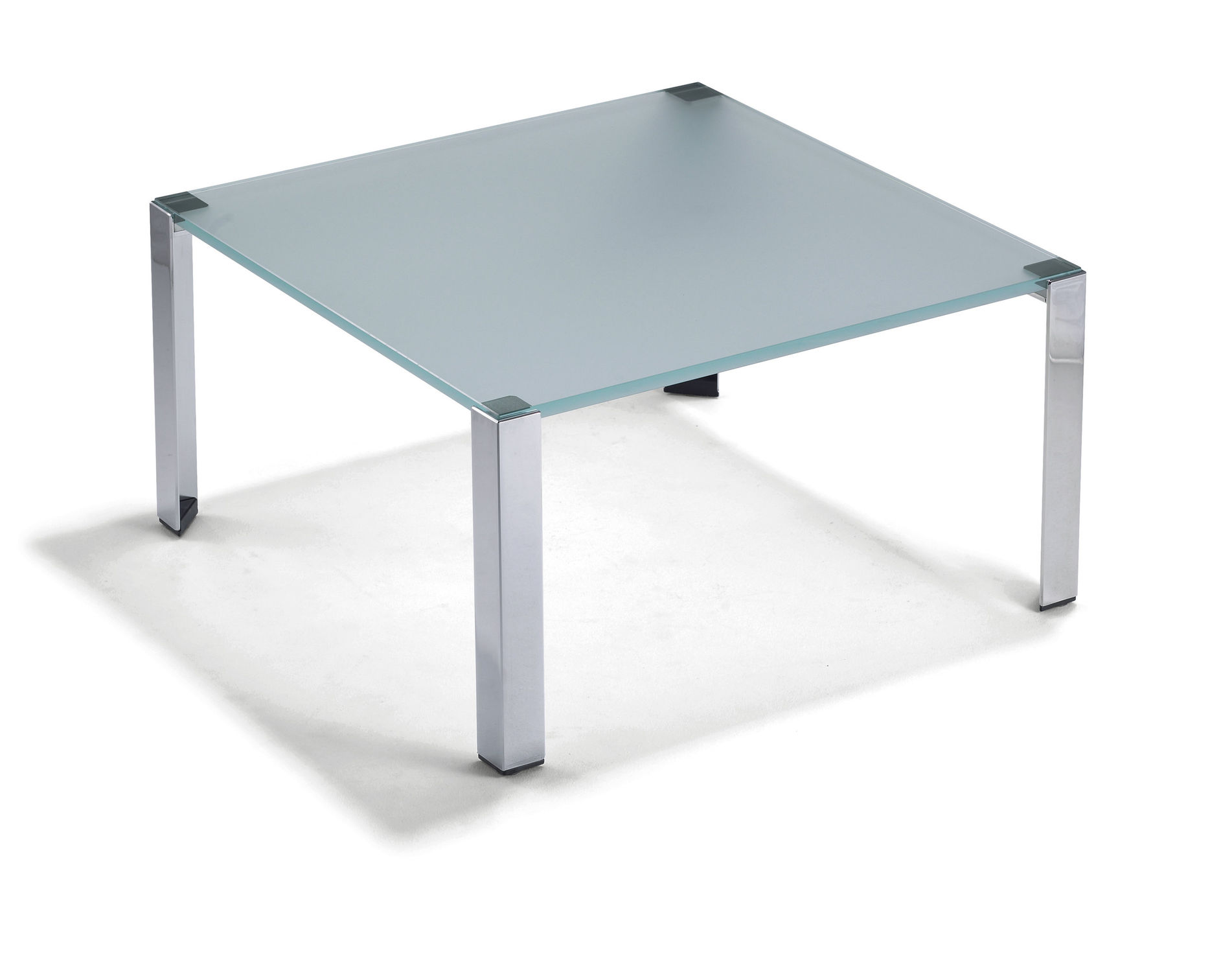 Contemporary coffee table - TASSO - Klöber - glass / square / home