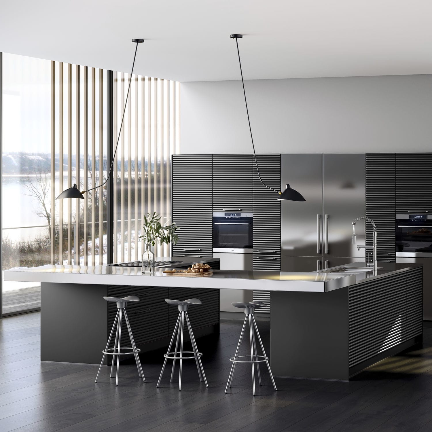 Contemporary kitchen - AVANTGARDE - MOBALCO - lacquered MDF / island ...