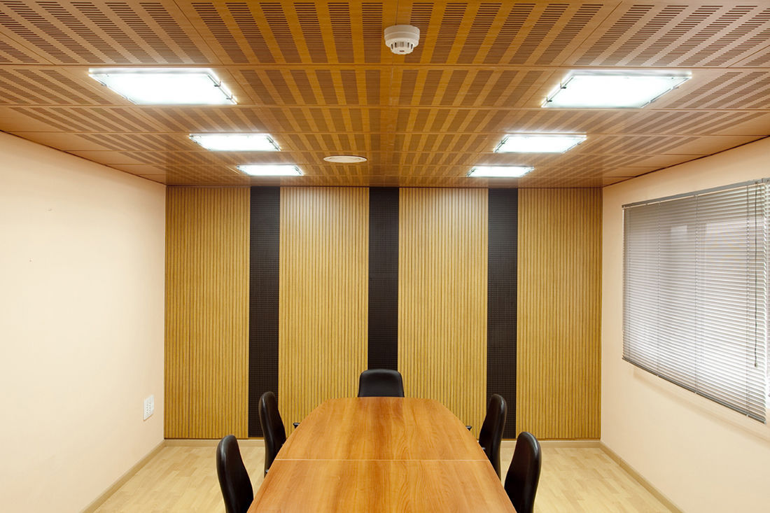 Wood Decorative Panel Melamine For False Ceilings Fireproof