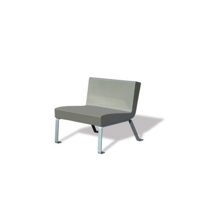 Contemporary urban armchair Epsilon Francioli concrete / concrete / gray