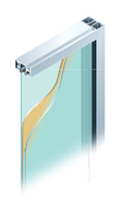 Panel Curtain Wall Aluminum And Glass High Resistance Fg