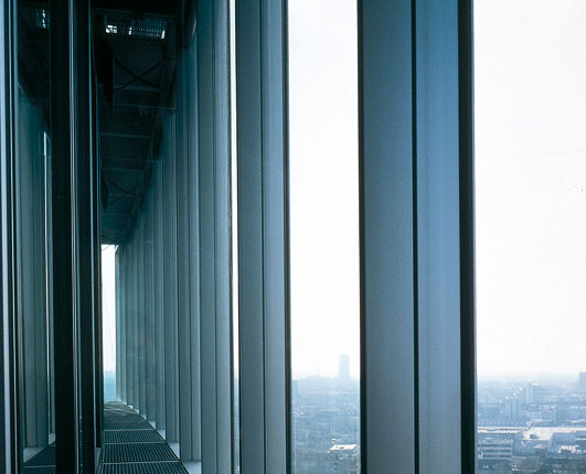 Glass Ventilated Facade Arag Tower Josef Gartner