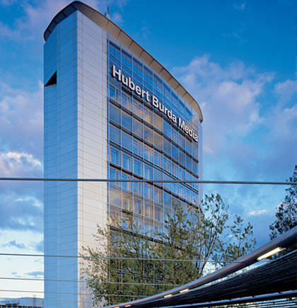 Stick system curtain wall SANIERUNG BURDA HOCHHAUS Josef Gartner