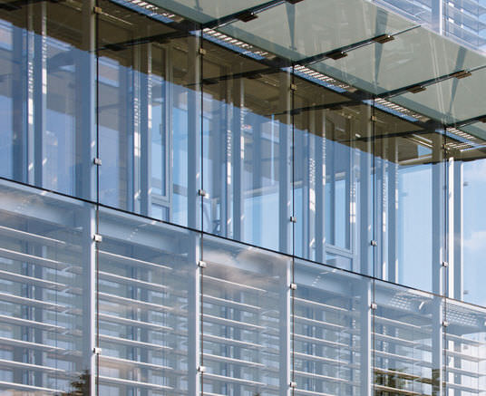 Stick system curtain wall - CAMBRIDGE PUBLIC LIBRARY - Josef Gartner ...