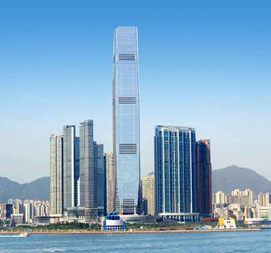 Spandrel curtain wall - INTERNATIONAL COMMERCE CENTRE - Permasteelisa ...