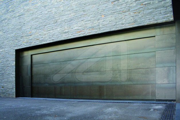 Sectional Garage Door Cor Ten Steel Automatic Sandwich Sectional Garage Door Cor Ten Steel Automatic