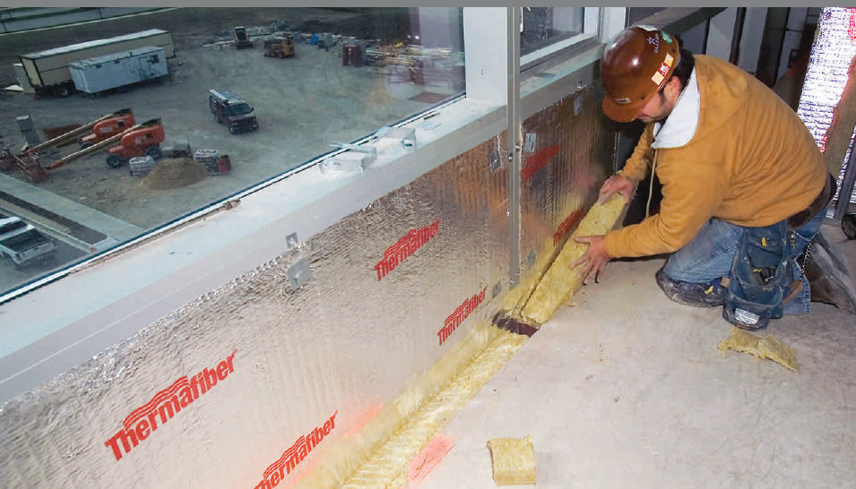 Thermalacoustic insulation SAFING™ Thermafiber, Inc mineral wool / panel / interior