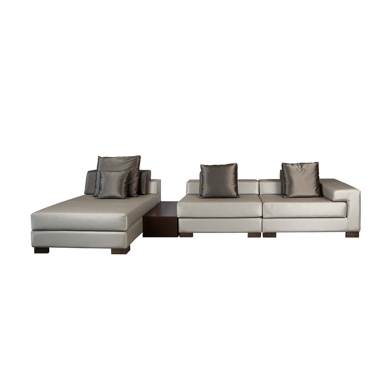 Modular sofa - SPACE - Viveti - contemporary / gray / fabric