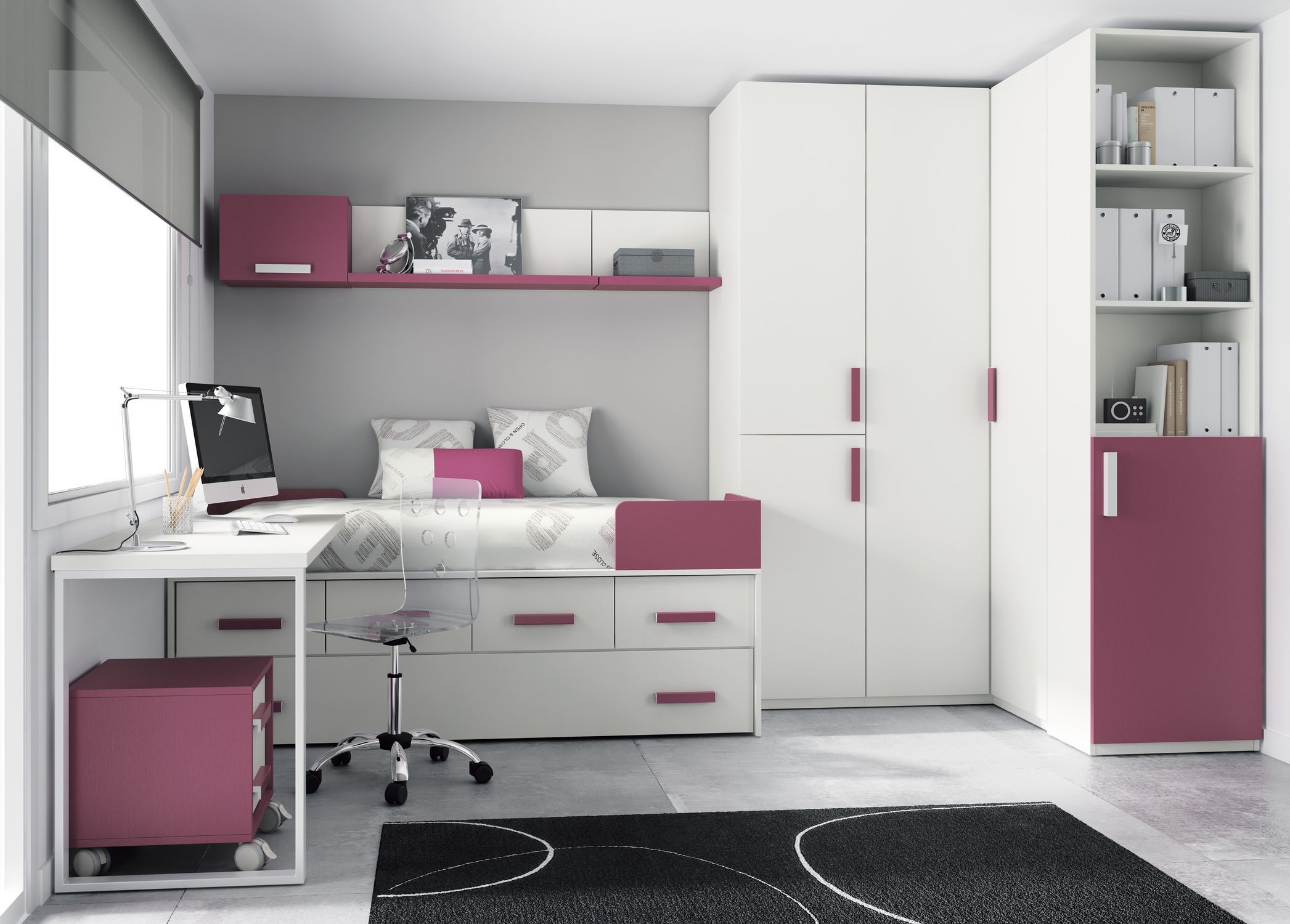 white desk for children's room