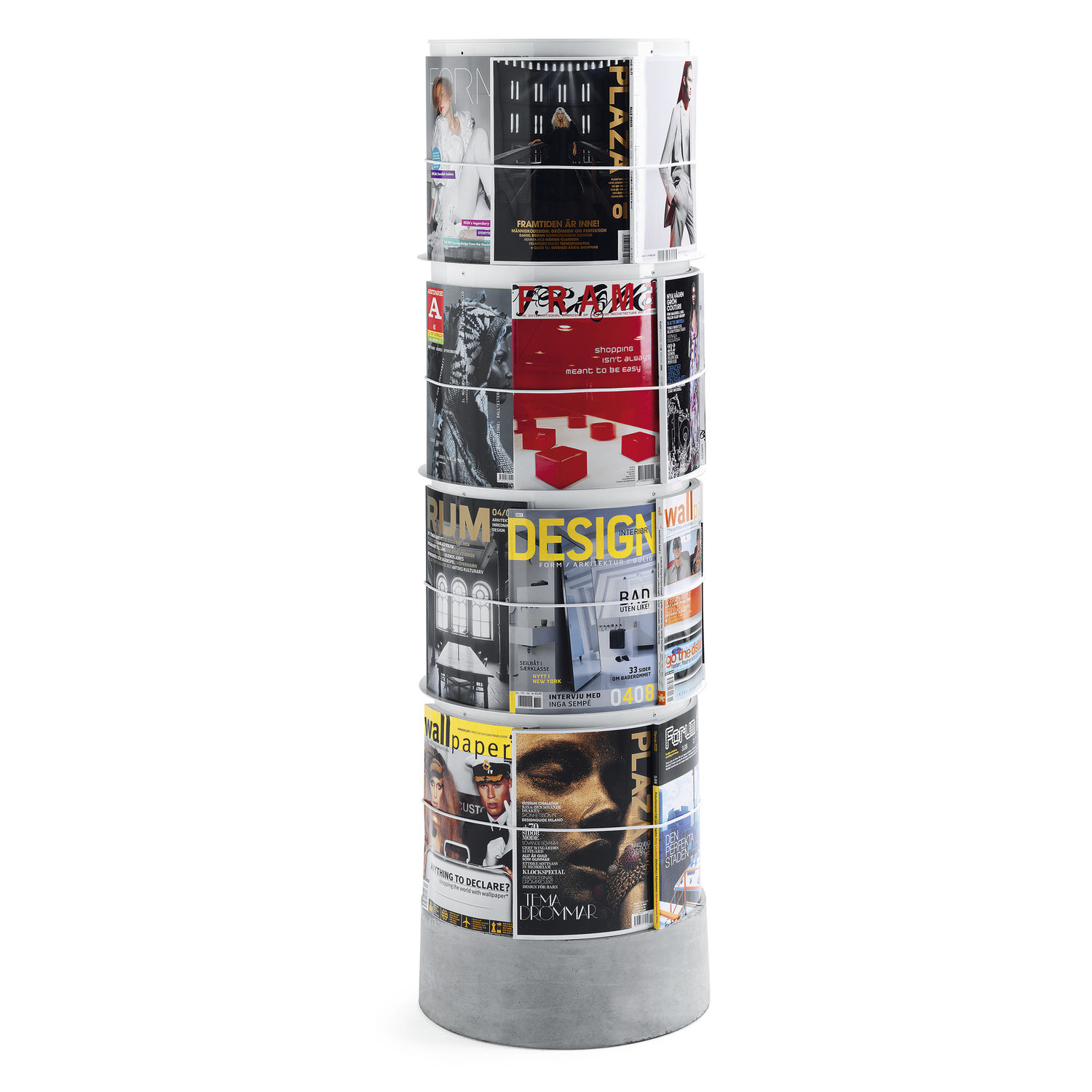Mmaterial Magazine Rack Contemporary magazine rack - SUBWAY - MATERIA - tertiary / metal