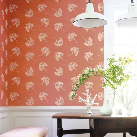 Contemporary wallpaper GRASSCLOTH RESOURCE 2 ANDROS Thibaut floral