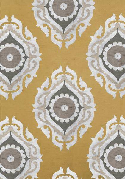 Curtain Fabric Patterned Polyester Silk Rue De Seine