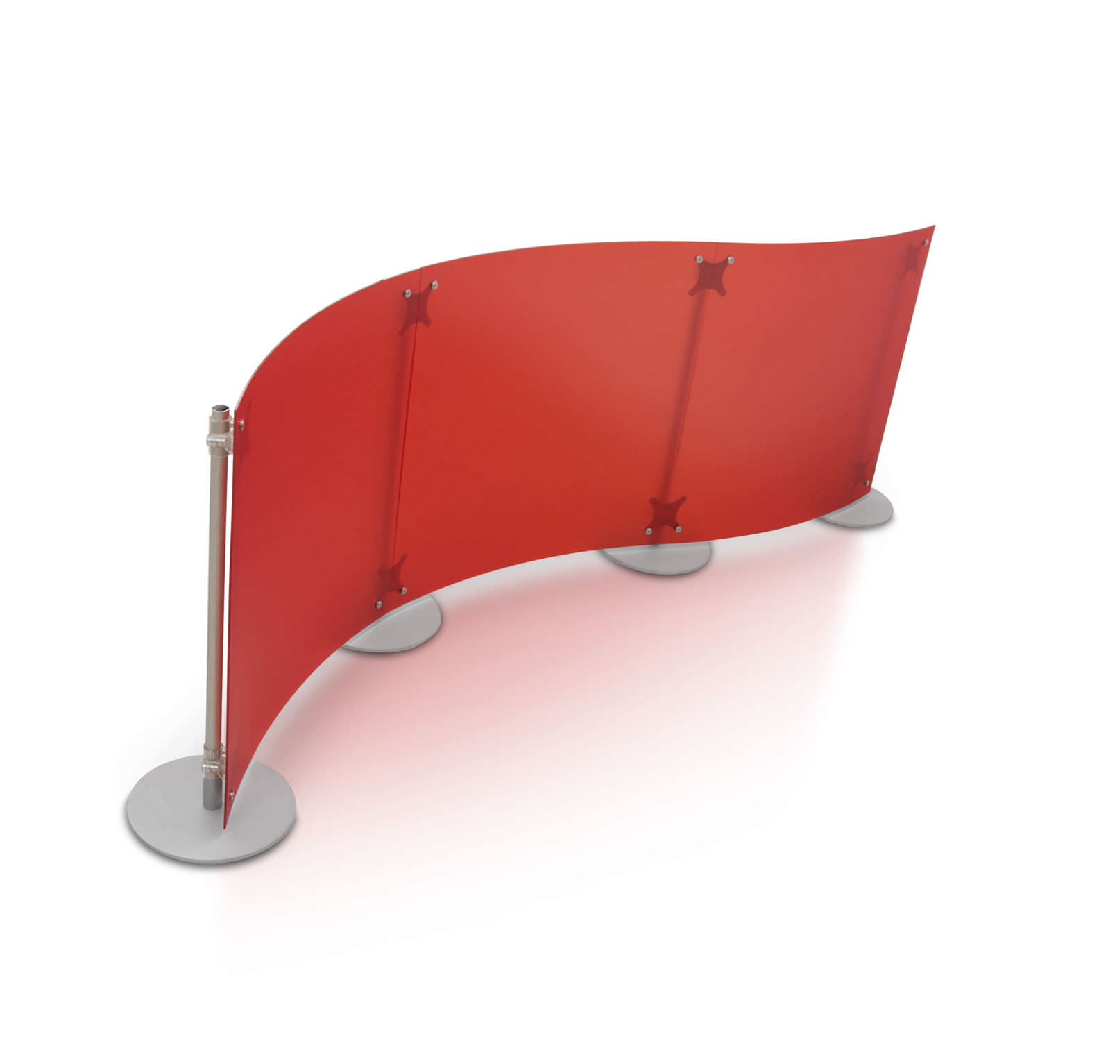 Plexiglas® room divider FLUOWALL PAXTON commercial / indoor