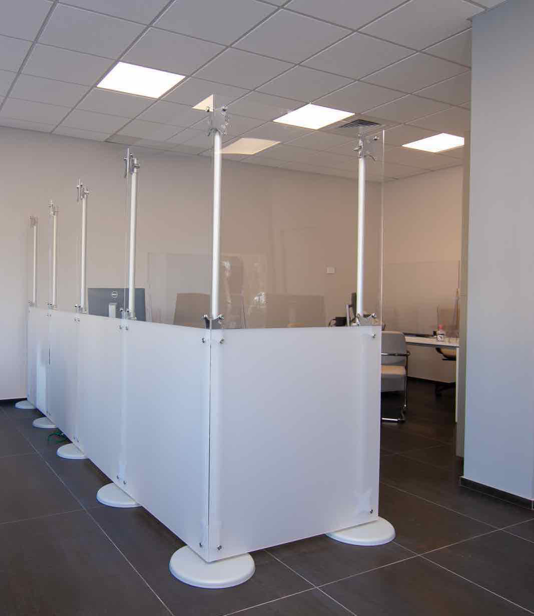 Plexiglas® room divider PAXTON for office / indoor / freestanding