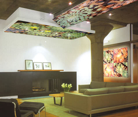 Fabric Suspended Ceiling Panel Acoustic Flame Retardant