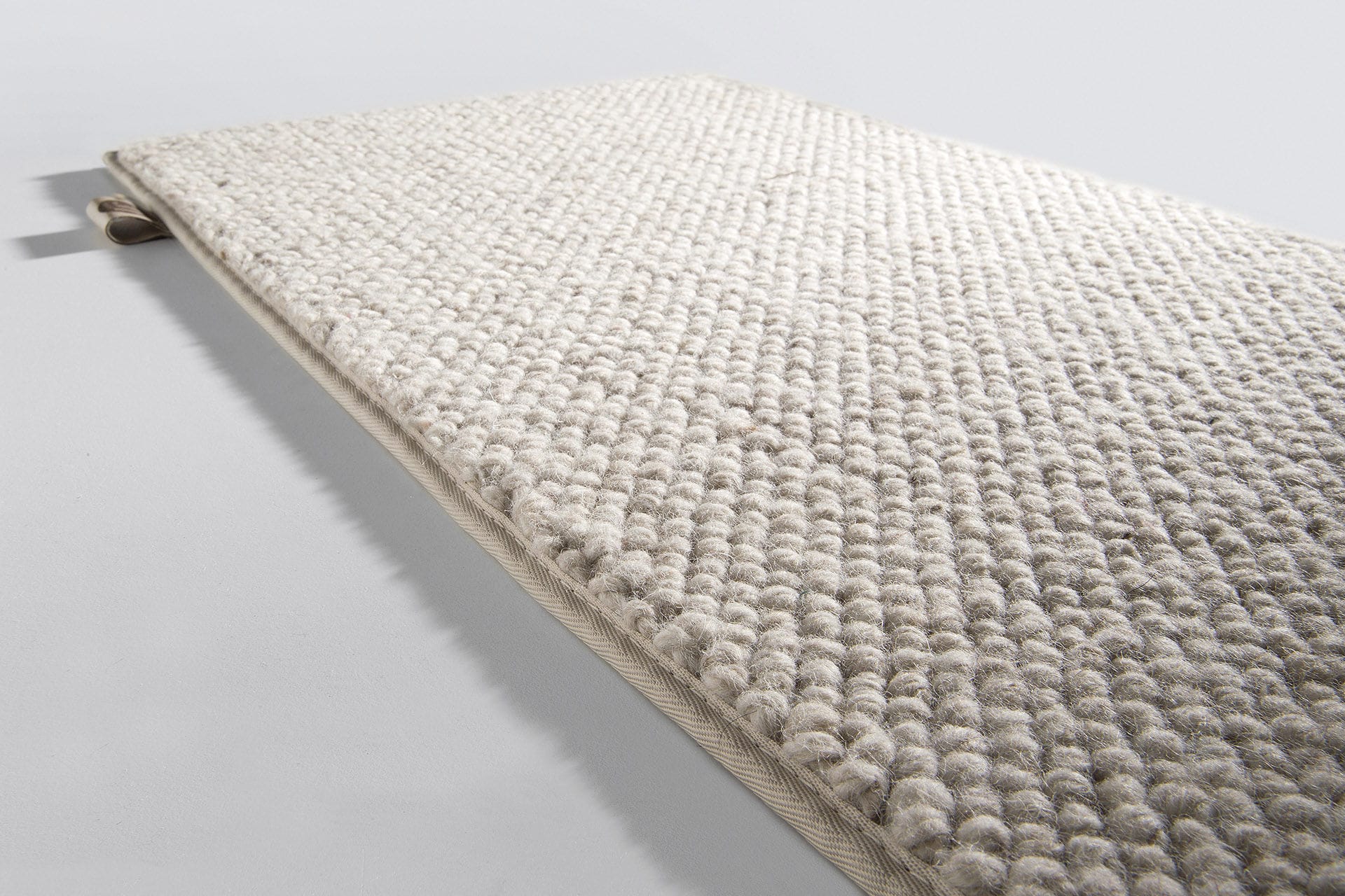 Contemporary Rug Plain New Zealand Wool Rectangular