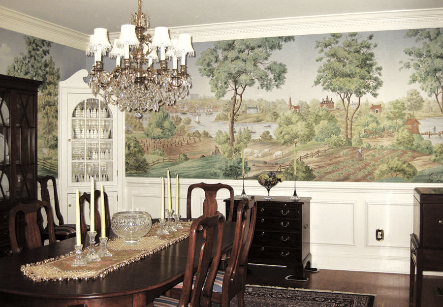 Traditional Wallpaper Scenic Panoramic Handmade Traditional Wallpaper Scenic Panoramic Handmade