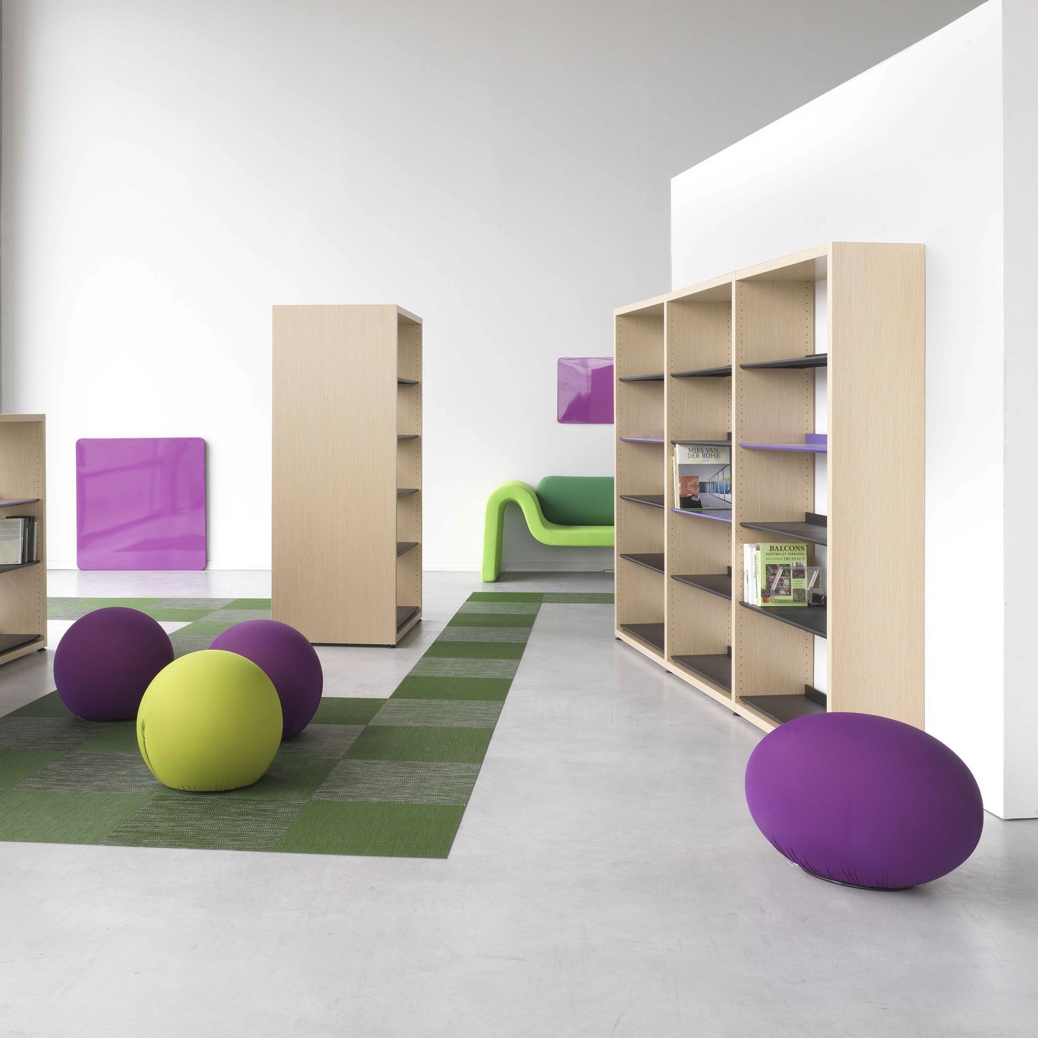 Modular bookcase MAGISTEO DPC contemporary / commercial / wooden