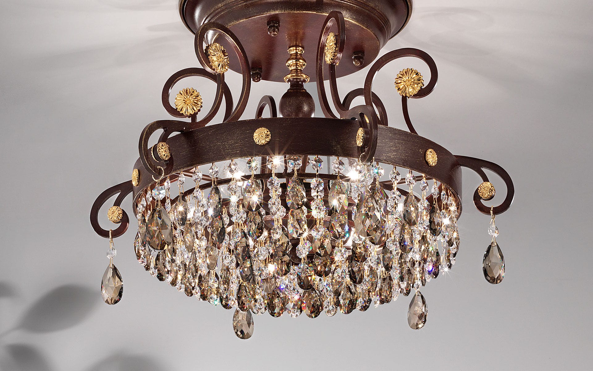 Clic Ceiling Light Allure Pl8 Masiero Round Swarovski Ceiling Light Allure Pl8 Masiero