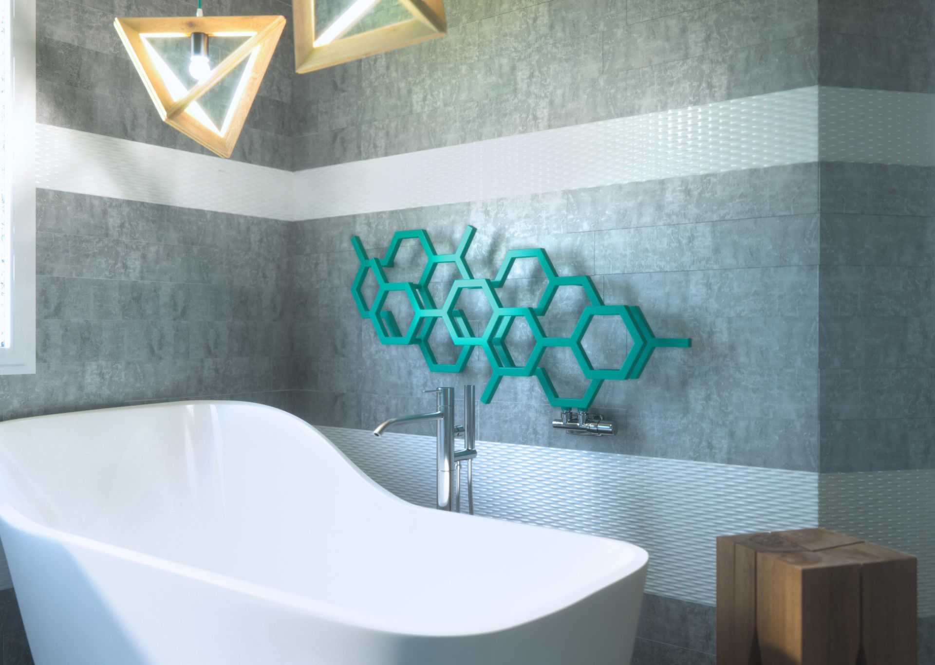 Hexagon best sale towel rail