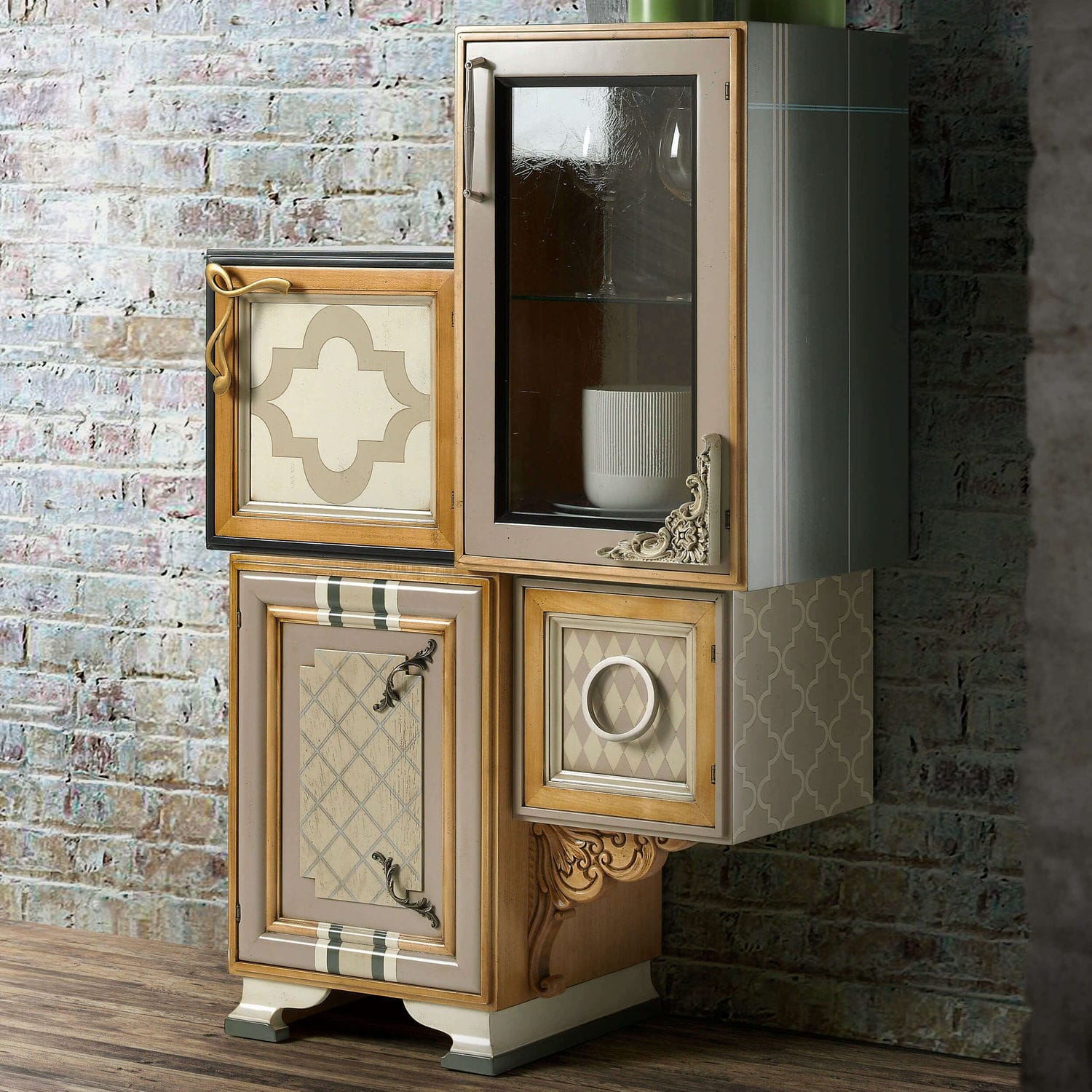 Contemporary entryway cabinet - ONE - LOLA GLAMOUR - wall-mounted ...