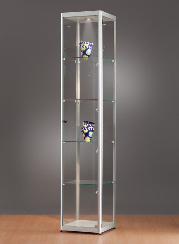 Contemporary Display Case 115 400 Sdb Vitrinebouw Bv Glass Wooden Anodized Aluminum