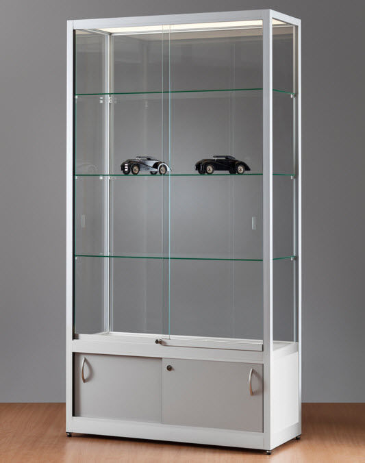 Contemporary display case - 311 1000 WITH PANEL & STORAGE - SDB ...