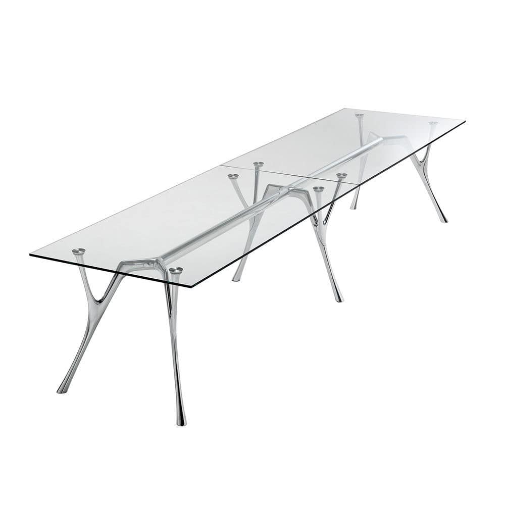 aluminum glass desk