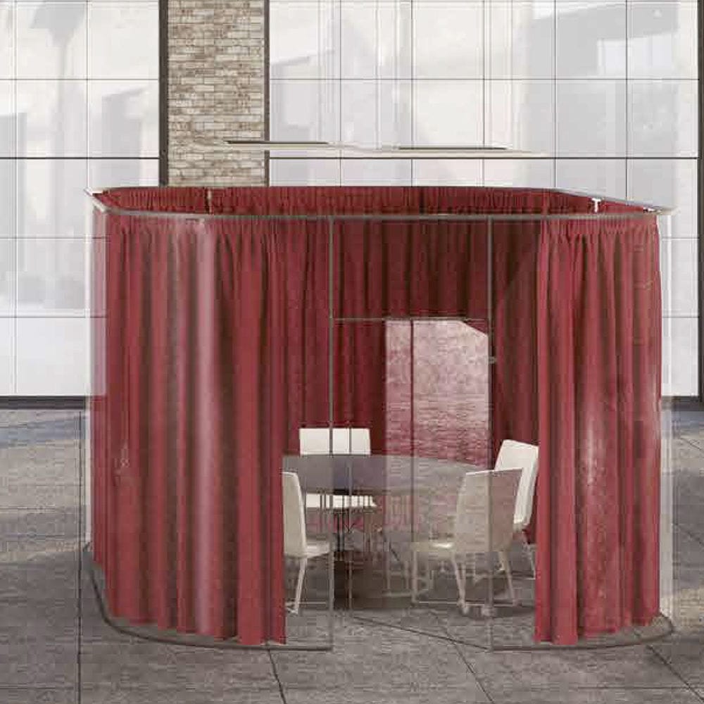Acoustic fabric room divider CLASP DIVIDER Caimi Brevetti SpA