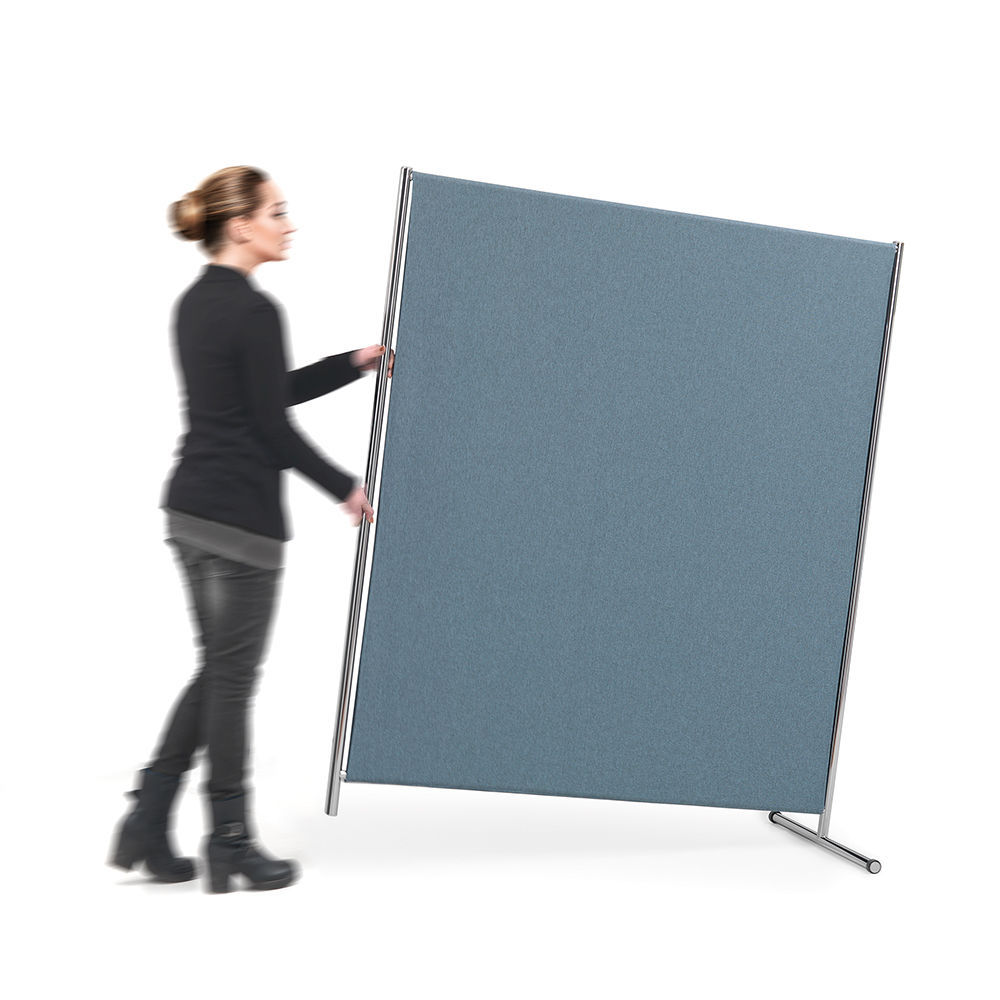 Acoustic Fabric Room Divider Metal Commercial Free Standing