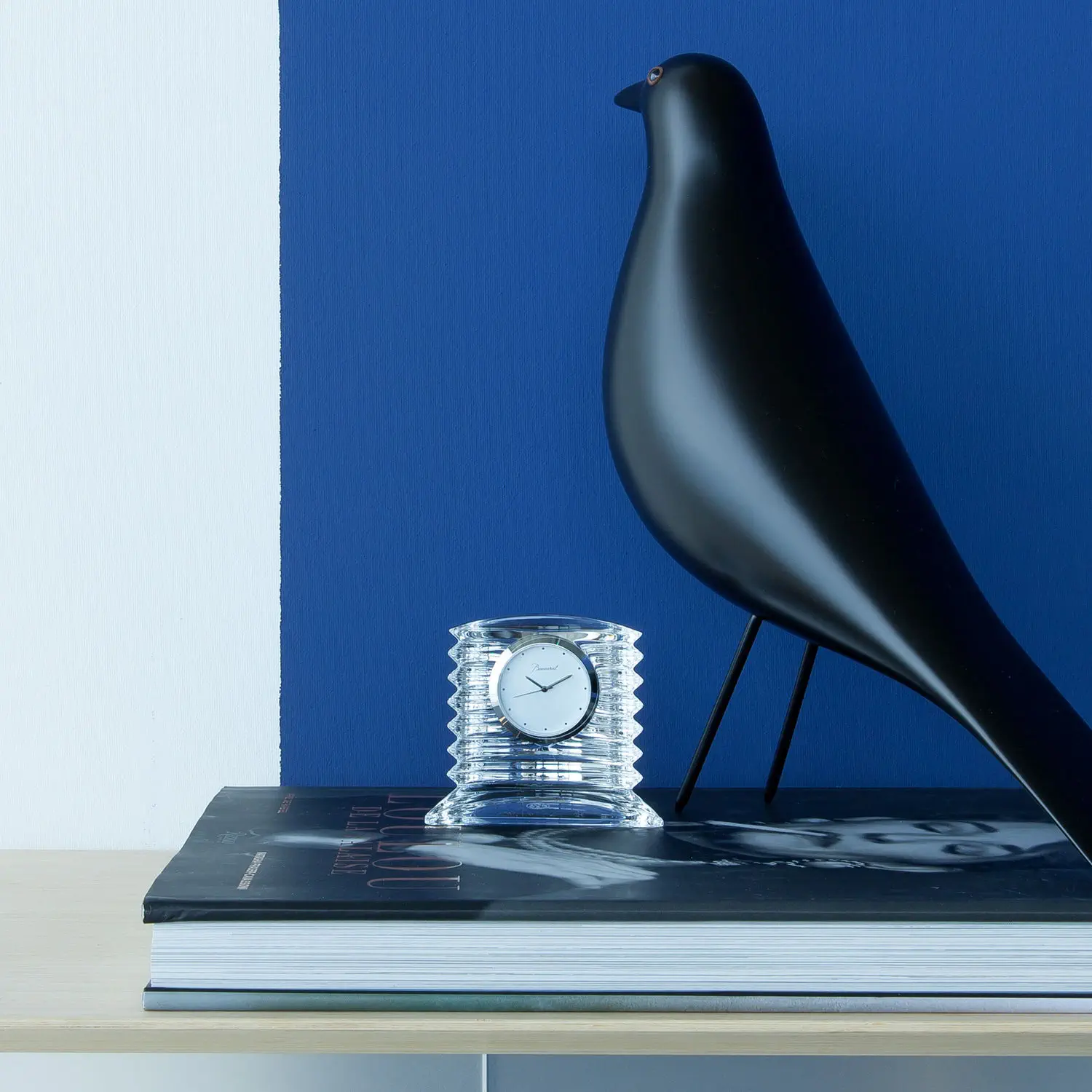 Minimal clock - LALANDE - Baccarat - table / analog / crystal
